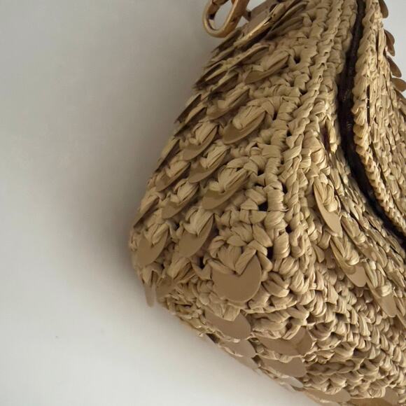 NWT! Fendi Raffia & Sequin Baguette - Picture 10 of 11